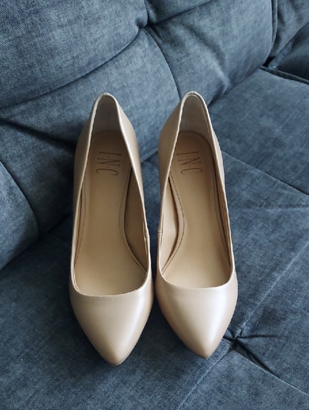 INC International Concepts Nude Pointed-Toe Pumps